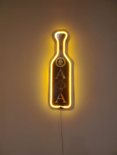 Alpha Phi Alpha LED Wooden Paddle