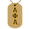 Alpha Phi Alpha Double Side Dog Tag Gold