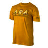 Alpha Phi Alpha Luxury Embroidered Tee Gold