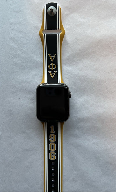 Alpha Phi Alpha Silicone Apple Watch Band Size 38/40/41 mm