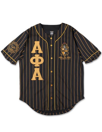 Alpha Phi Alpha Baseball Jersey Black