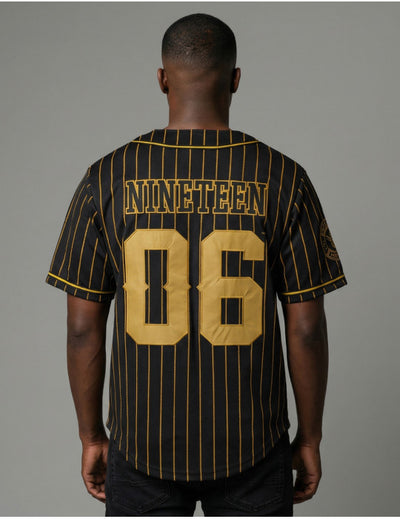 Alpha Phi Alpha Baseball Jersey Black