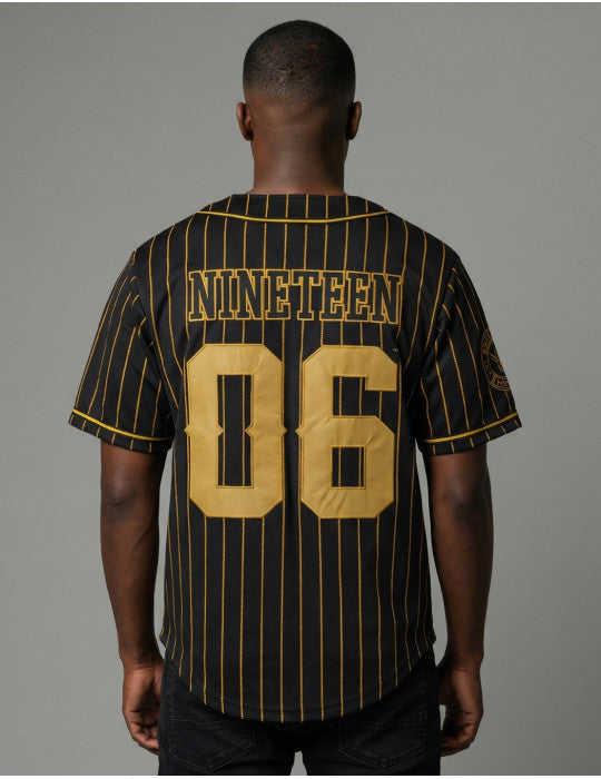 Alpha Phi Alpha Baseball Jersey Black