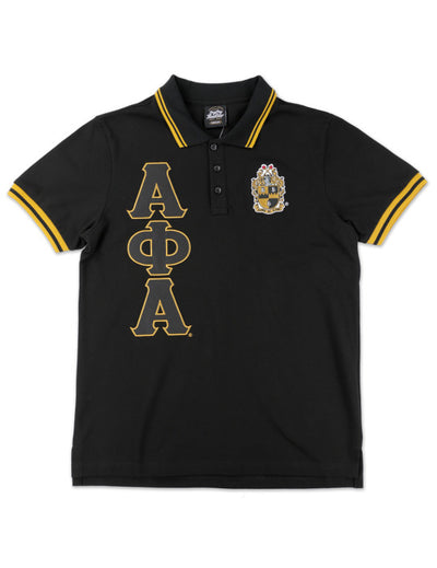 Alpha Phi Alpha Polo Shirt Black
