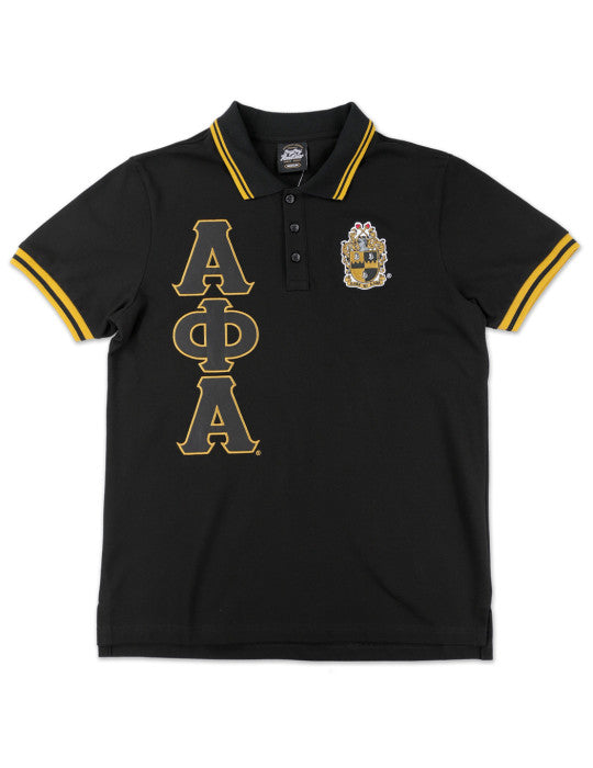 Alpha Phi Alpha Polo Shirt Black