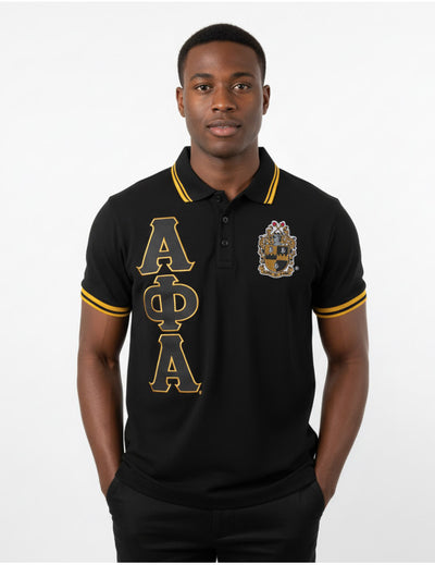 Alpha Phi Alpha Polo Shirt Black