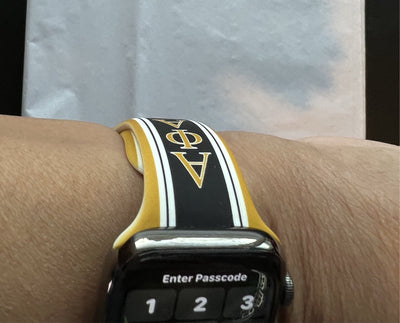 Alpha Phi Alpha Silicone Apple Watch Band Size 38/40/41 mm