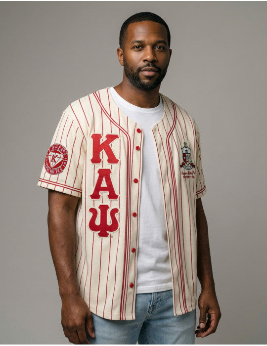 Kappa Alpha Psi Baseball Jersey Cream